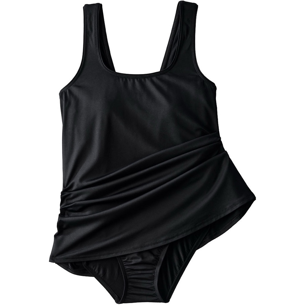 Lands end scoop neck mini swim dress size medium petite 10-12 - Picture 8 of 8